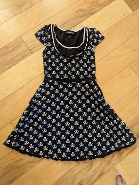 Sourpuss | Dresses | Retro Christmas Ornament Novelty Print Fit Flare Dress